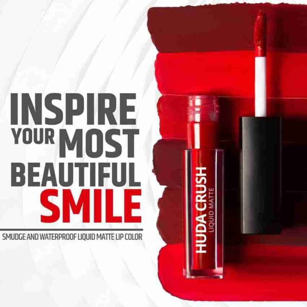 Huda Crush Beauty Matte Lipstick – Long-Lasting, Lightweight & Smudge-Proof (All Shades)