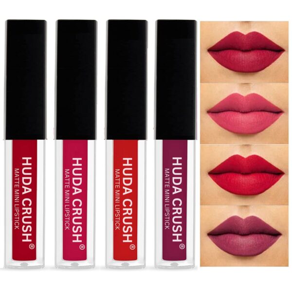 Huda Crush Beauty Matte Lipstick – Long-Lasting, Lightweight & Smudge-Proof (All Shades)